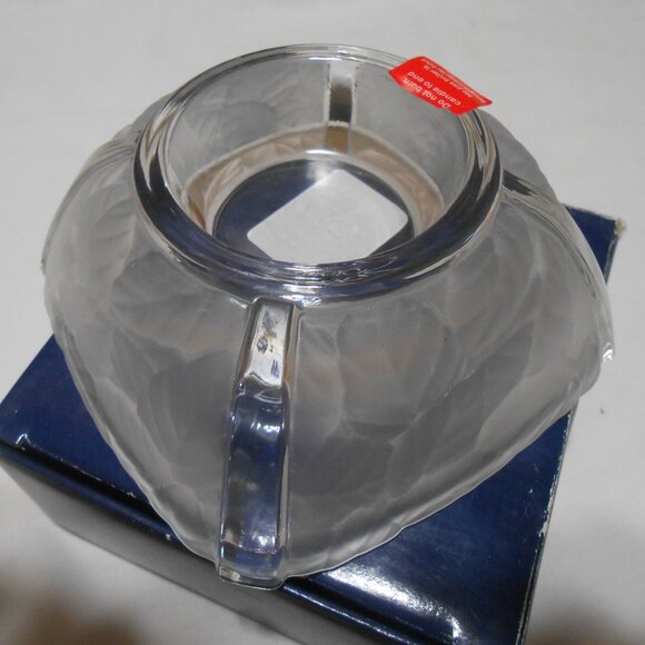 Vtg Mikasa Garden Splendor Votive Crystal Candle holder NEW in original box 🔥 - Picture 2 of 9